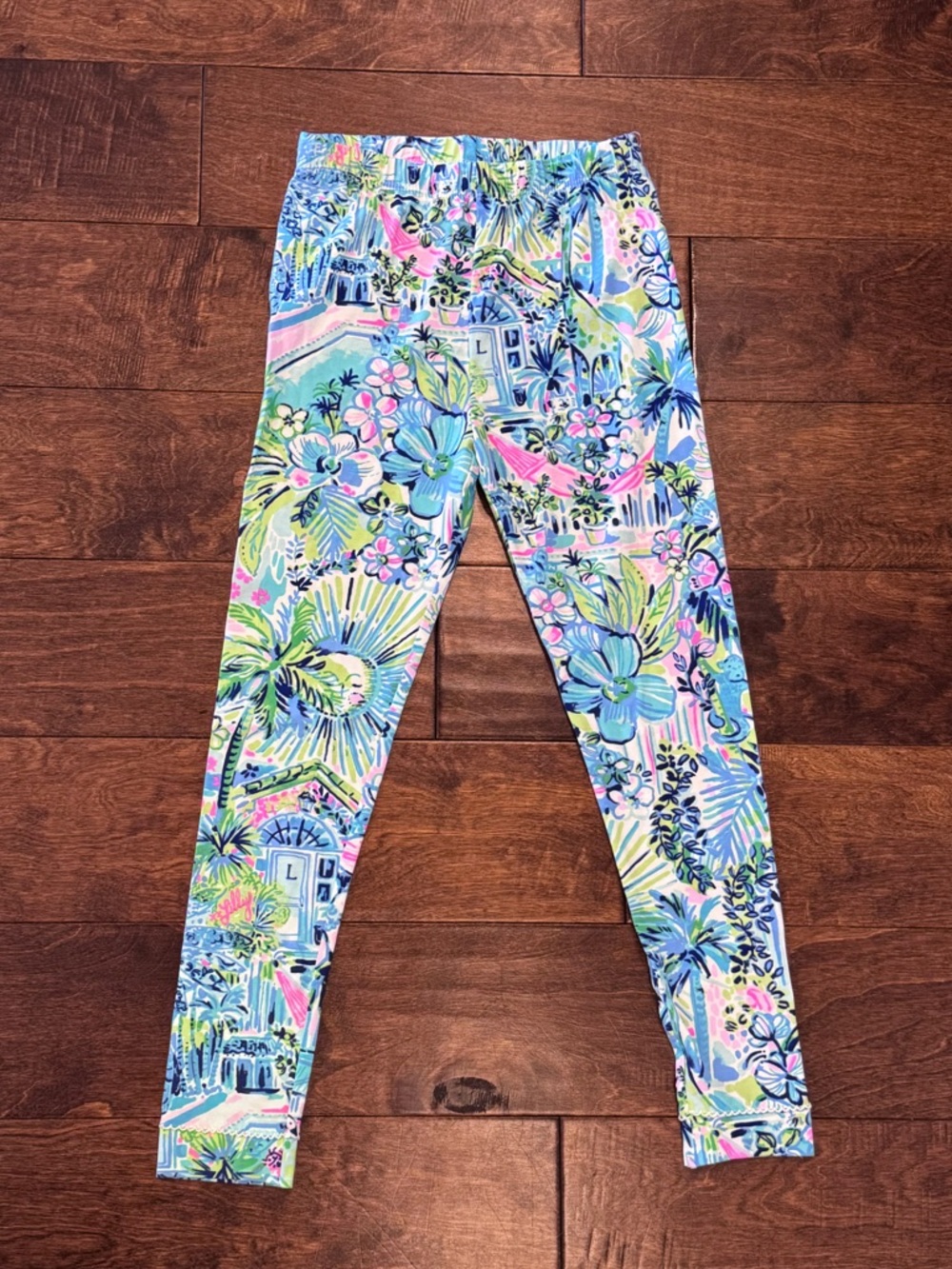Lilly Pulitzer Girls Size 8 Soft Jersey Leggings - Pristine